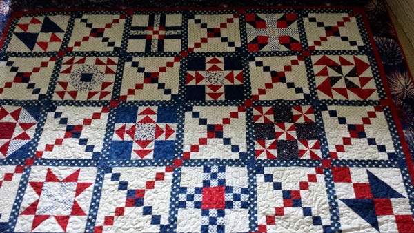 A raffle for this quilt benefits the local Disabled American Veterans group help fellow veterans find and receive needed services. Tickets are on sale at Karen's Quilt Shop.