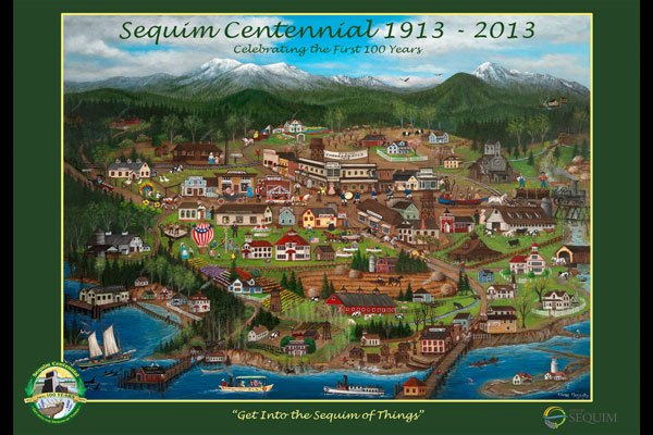Sequim Centennial poster on sale
