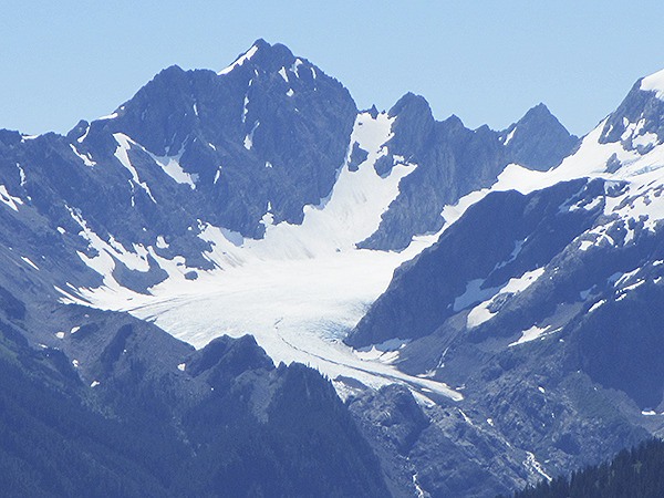 A view of Blue Glacier from the High Divide on July 28.