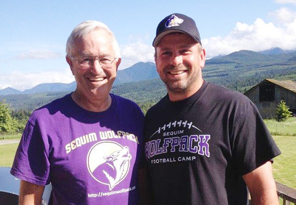 Outgoing Sequim Wolf Pack president Phil Langston