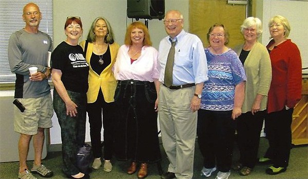 Attendees of the May 15 Clallam County National Alliance on Mental Illness meeting.