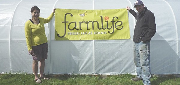 Whitney and Cody Bower bring Farmlife to the Sequim Farmers Market.
