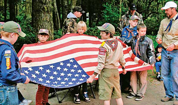 Scouts to retire flags
