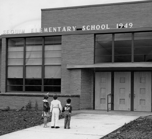 Sequim Elementary opens its doors to students in 1949.