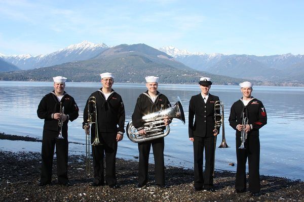 The Navy Band Northwest's “Five Star Brass” Quintet.