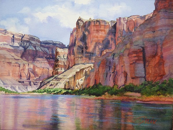 “Down the Colorado III” by Catherine Mix