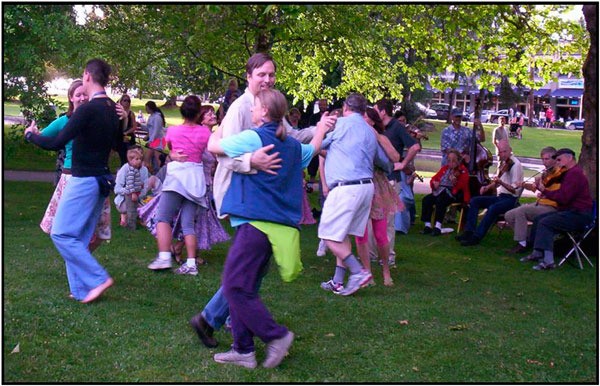 The Sequim Library hosts an outdoor contra dance on Aug. 22.