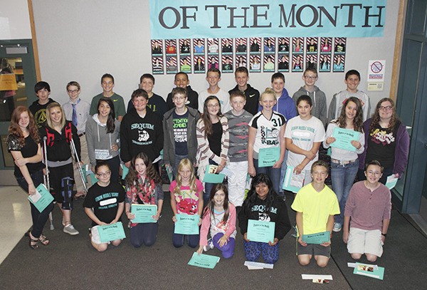 Sequim Middle School celebrates their Students of the Month for September.