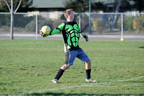 Sequim goalkeeper Austin Wagner and Sequim’s Wolves look for an improvement on last year’s district playoff-qualifying squad.