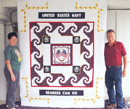 Quilt benefit abuzz for Seabees