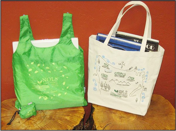 New tote bags from the North Olympic Library System