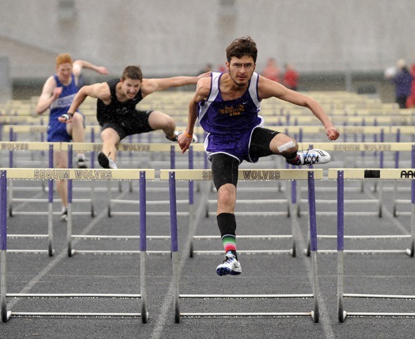 Hurdler Oscar Herrera is one of the top Wolves back for Sequim High's 2016 track and field season.