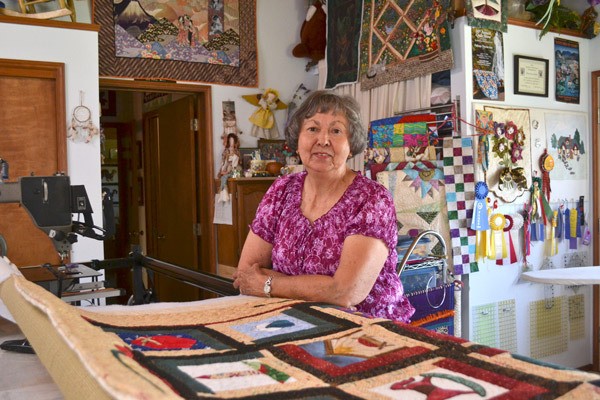 Sequim’s Sharon Witt plans to profile her quilting career in a booth at Sequim Lavender Weekend in Sequim Middle School for the Sunbonnet Sue Quilt Club's 30th show.