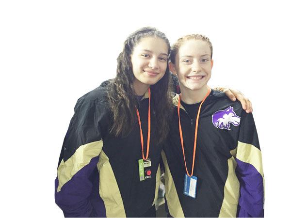 Sophomore Alma Mendoza and Freshman Kiara Pierson took seventh and eighth place at state last weekend.