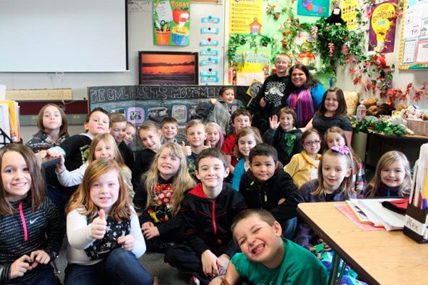 Stacy Campbell’s second-graders at Greywolf Elementary have been studying about the Civil Rights Movement.