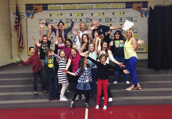 The cast and crew from Helen Haller Elementary School PTO’s production of “The Wizard of Oz” take a moment out from rehearsing for a fun photo. Helen Haller Elementary follows the Yellow Brick Road this week for two productions of the play