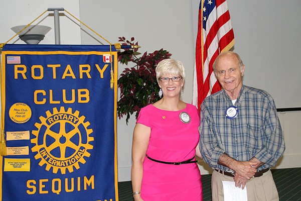President-Elect (vice-president) Christine Paulsen became the 88th president of the Rotary Club of Sequim on July 24. Attorney Erwin Jones