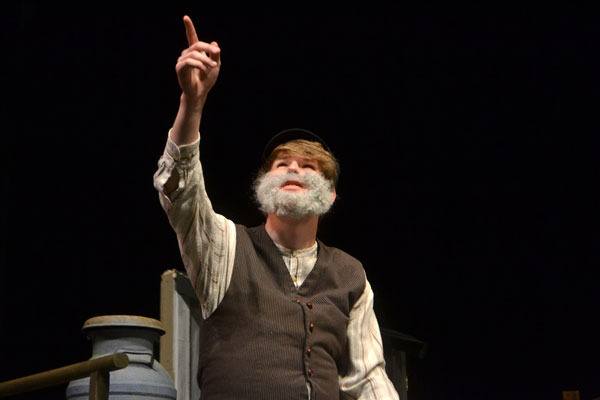 Ben Heintz plays Tevye in Sequim High School’s performance of “Fiddler on the Roof” earlier this month.