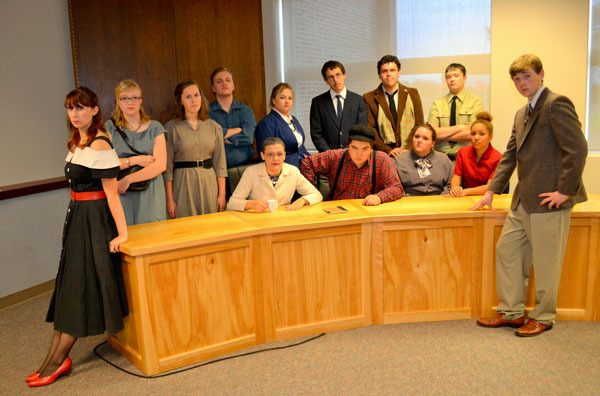 The cast of “Twelve Angry Jurors” presents their play starting Nov. 6 at Sequim High School for two weeks.