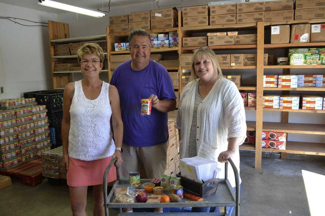 Staff and volunteers with the Sequim Food Bank