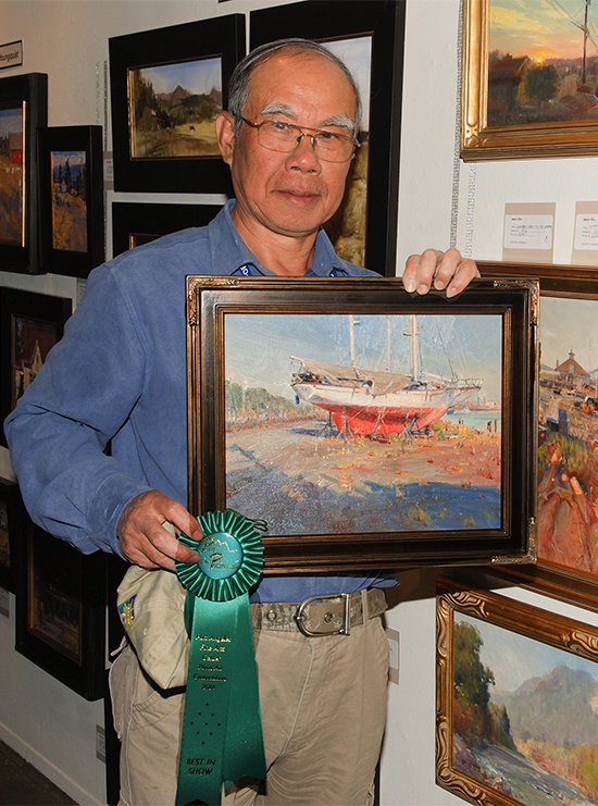 Jason Situ took Best In Show at the 2016 Paint the Peninsula competition with “Port Angeles Boat.” Submitted photo