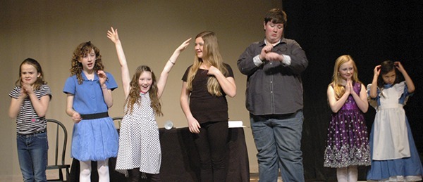 Child actors perform during Olympic Theatre Arts’ first Children’s Theatre Workshop. A second workshop is held over spring break.