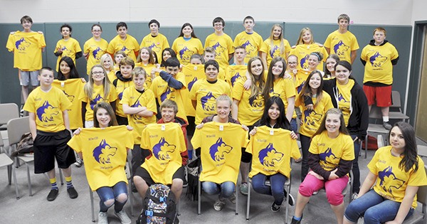 A group of Sequim Middle School eighth-graders
