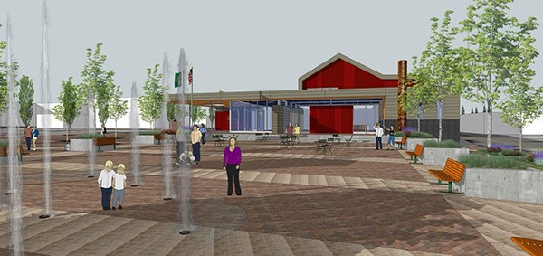 An artist’s rendering of Sequim’s Community Plaza