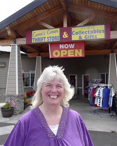 Carrie’s Corner Thrift Store owner Carrie Shields