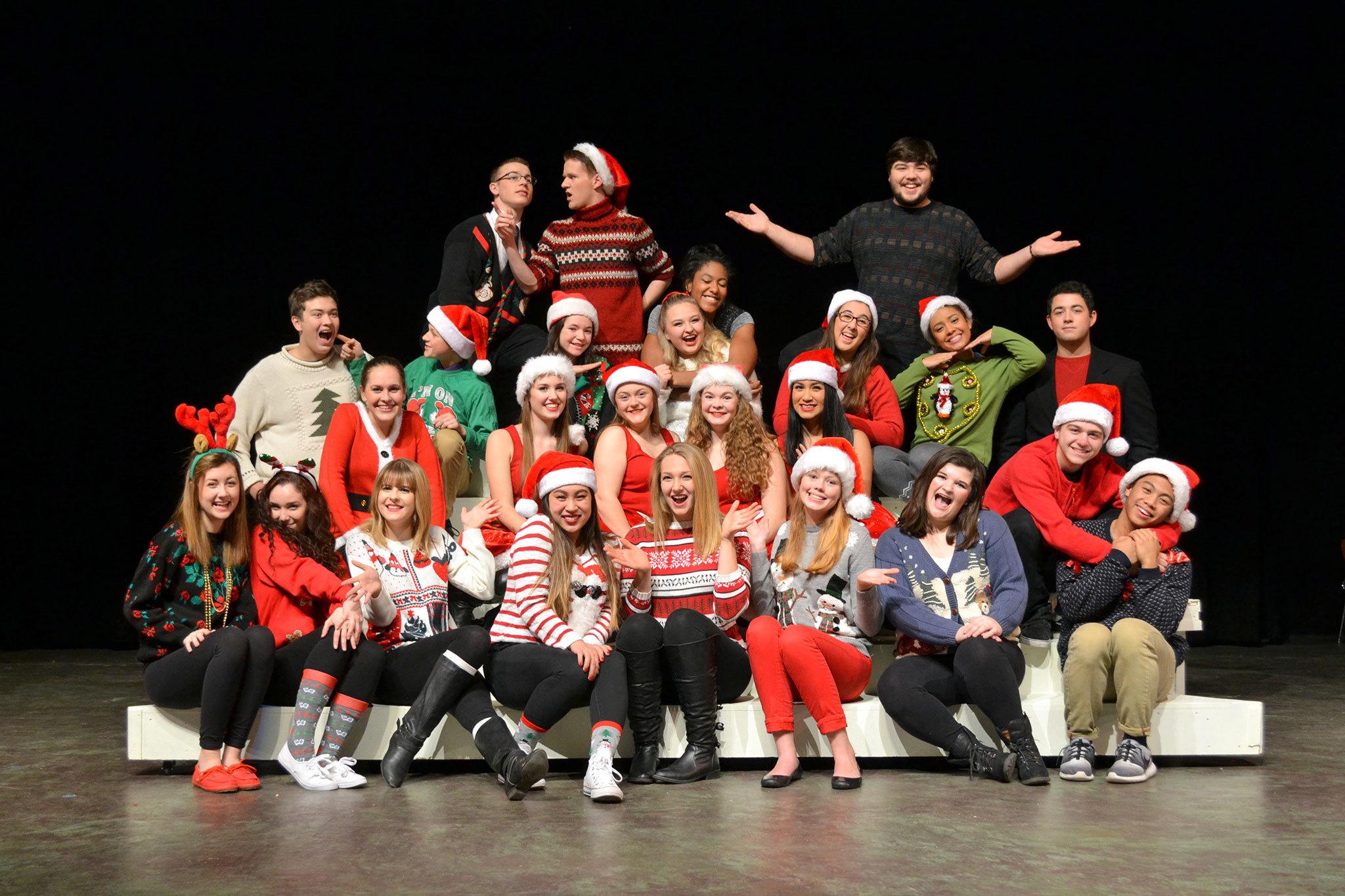The senior class play at Sequim High features 22 seniors singing and dancing for “A Holiday Spectacular” on Dec. 9-10 and Dec. 16-17. Sequim Gazette photo by Matthew Nash