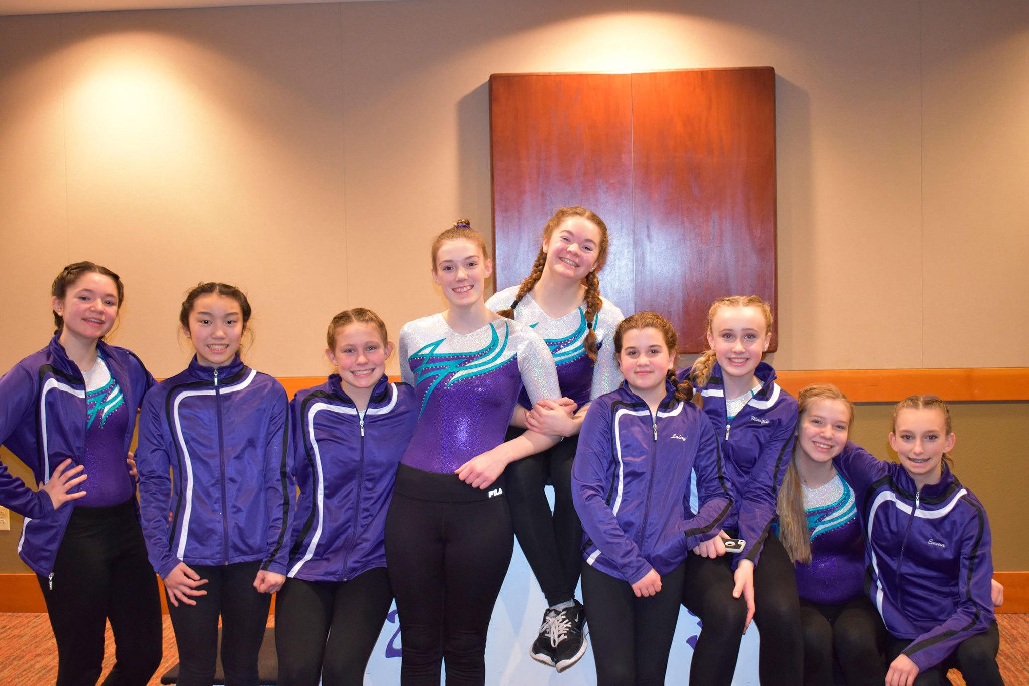 Strong showing from Klahhane Gymnastics at Grey Wolf Lodge meet