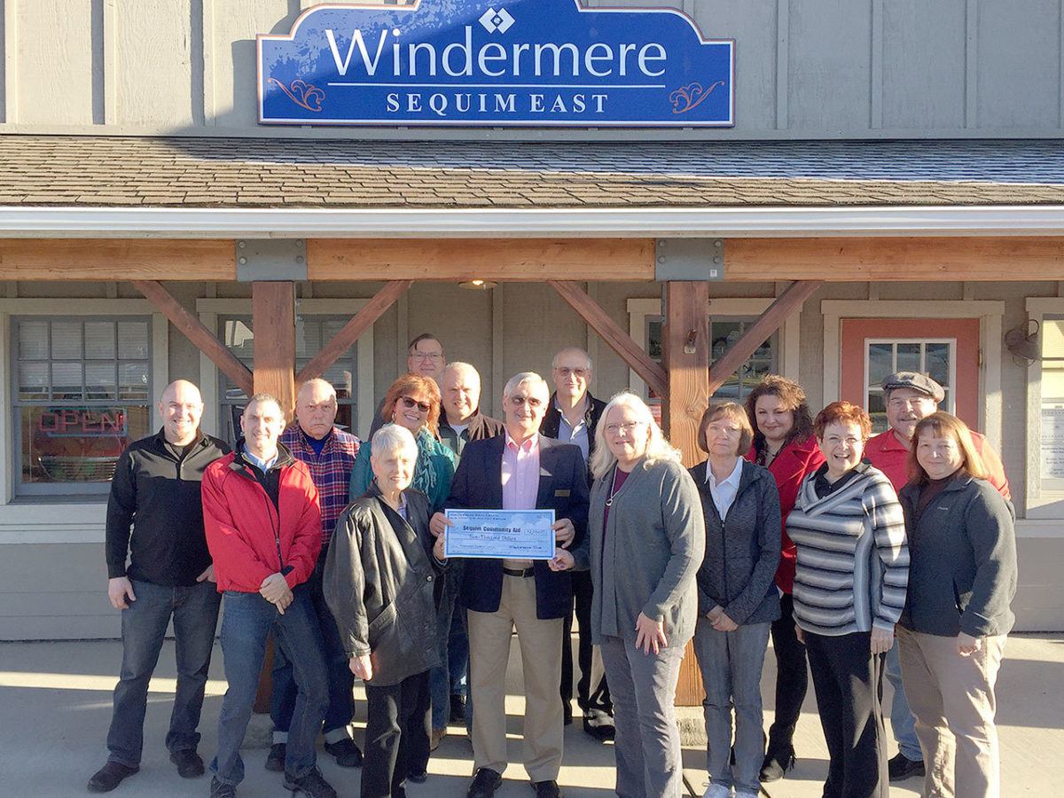 Busines Brokers donate to Sequim Community Aid Sequim Gazette