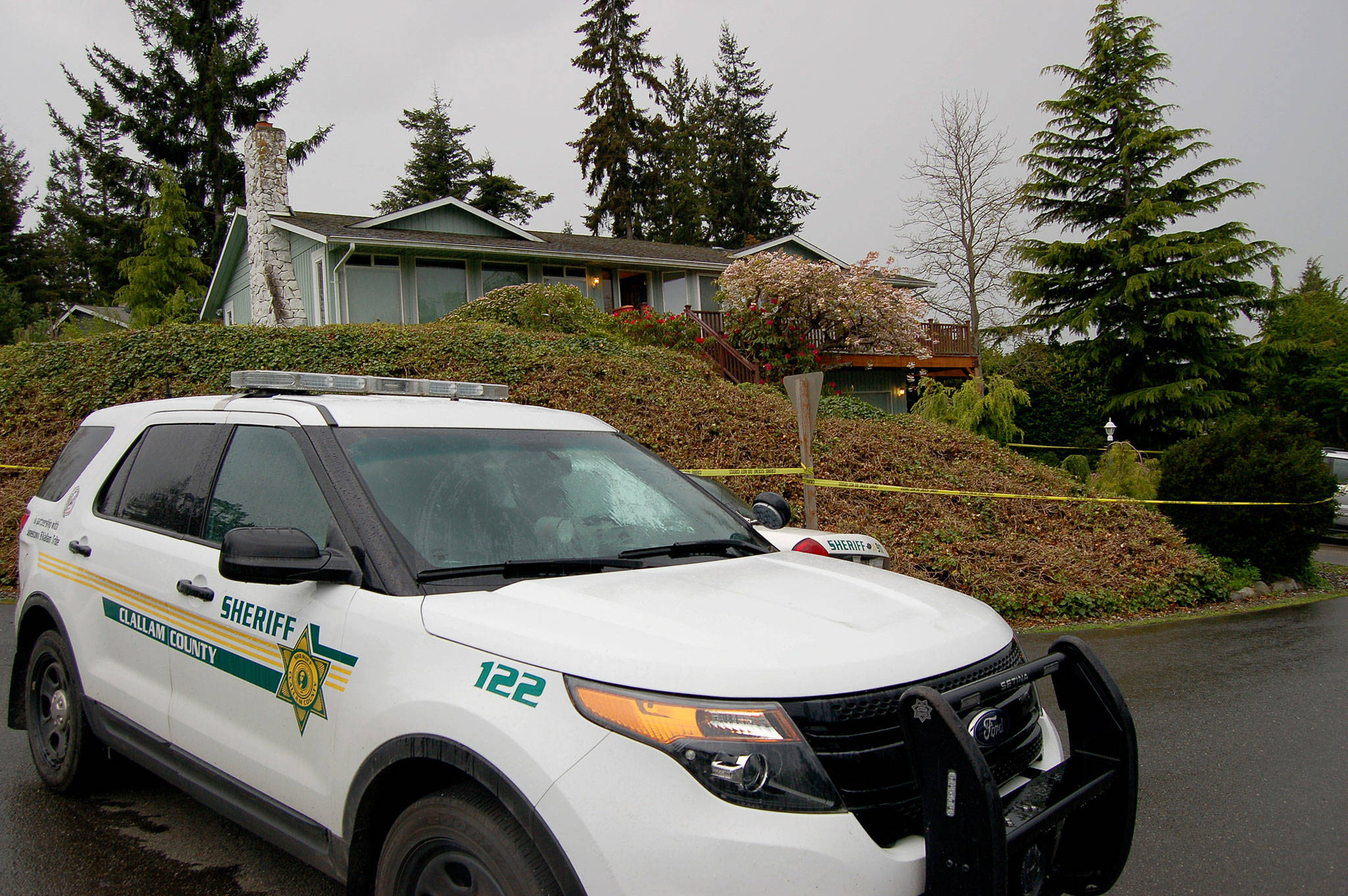Investigation is ongoing into a suspicious death at the 100 block of Hurricane Drive in Sequim. Sequim Gazette photo by Matthew Nash
