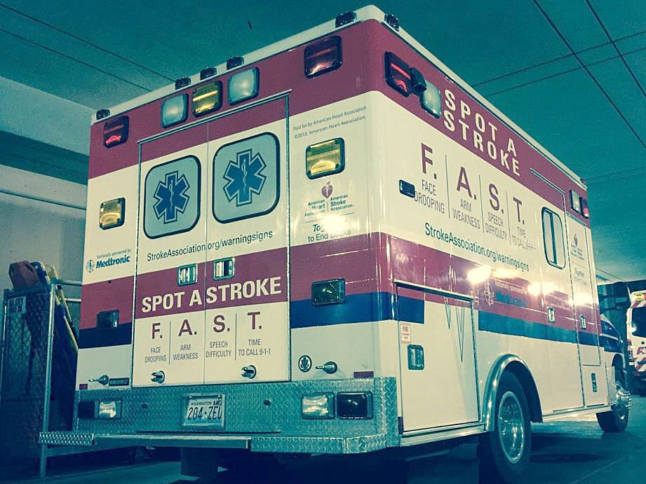 Milestone — Olympic Ambulance promotes Stoke Awareness Month