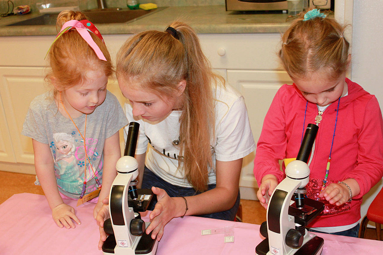 Microscopes and more with KidsQuest Children’s Museum at 10:30 a.m. Tuesday, Aug. 8 at the Sequim Middle School cafeteria. Submitted photo