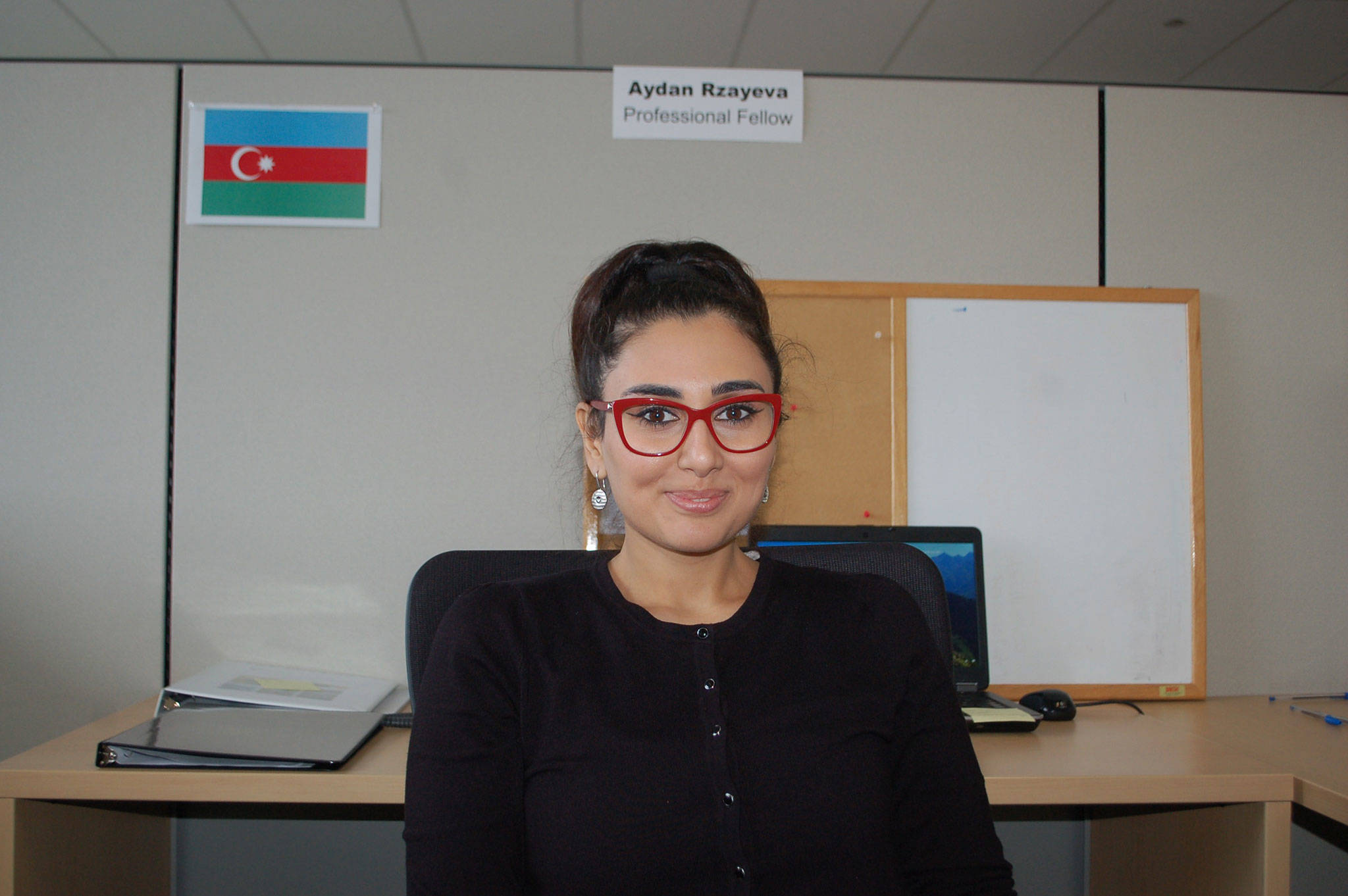 Aydan Rzayeva is the selected Professional Fellow from Azerbaijan who will be working with the City of Sequim and living with local host families from Oct. 13-Nov. 13. Sequim Gazette photo by Erin Hawkins