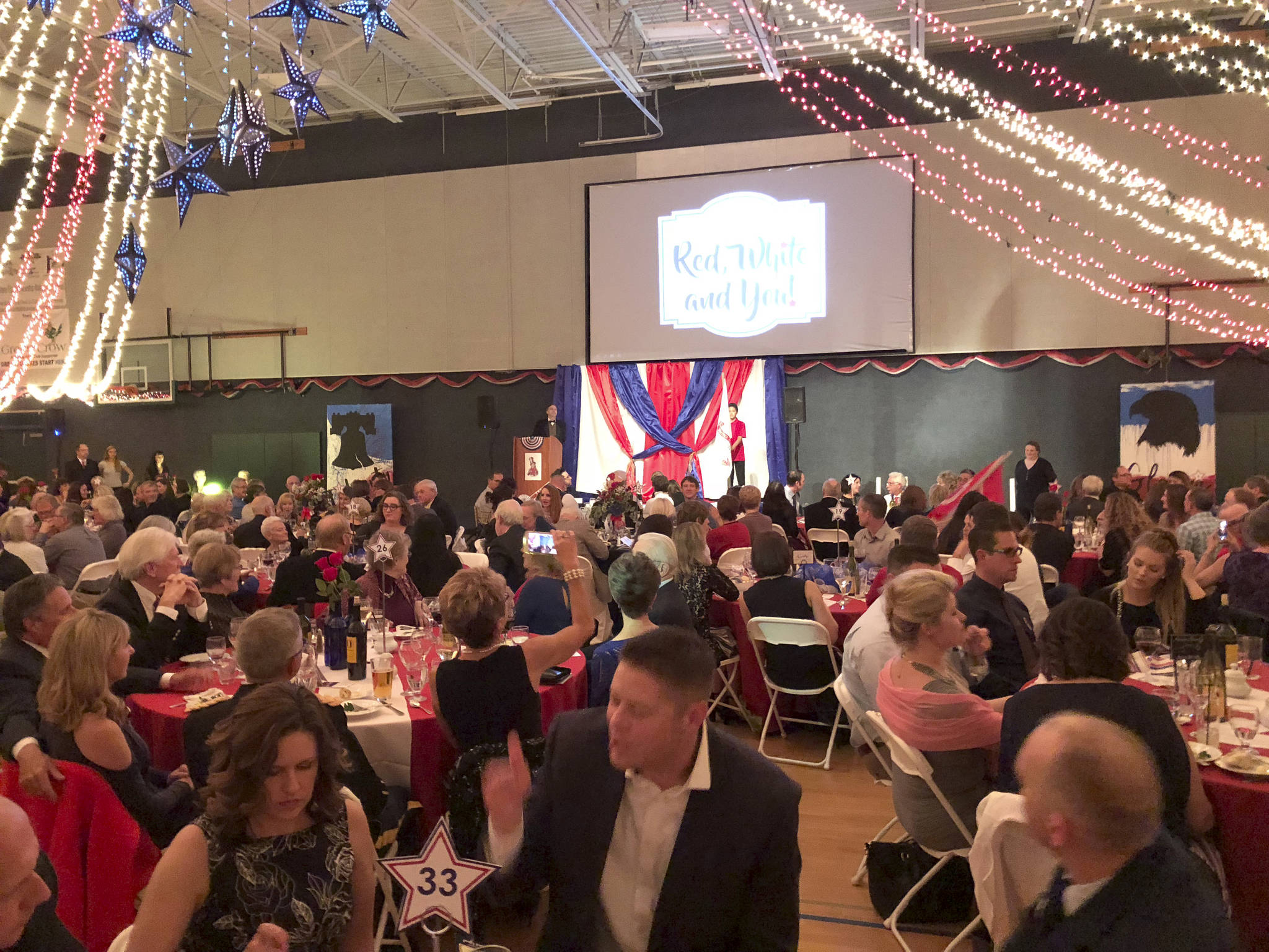 About 400 people attended the Boys & Girls Clubs of the Olympic Peninsula’s 29th annual auction on Nov. 11. Organizers and members of the club presented a tasteful patriotic program for Veterans Day. Submitted photo