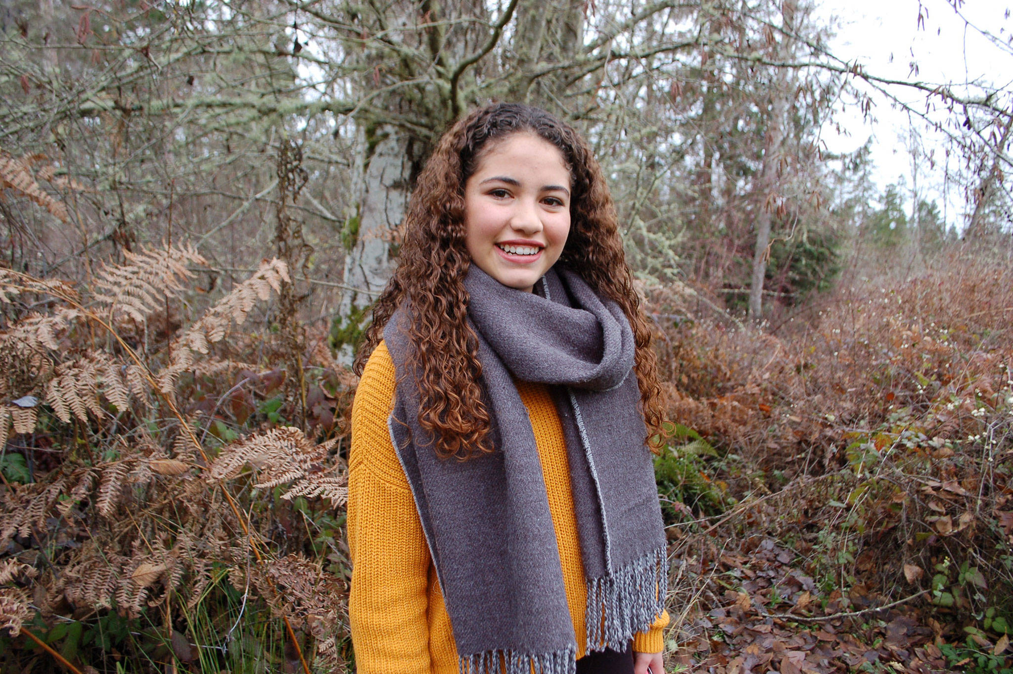 Ana Aguillon, 16, is an exchange student from Mexico and will be attending Sequim High School until June. She is living with Christine Springer and her family in Sequim. Sequim Gazette photo by Erin Hawkins
