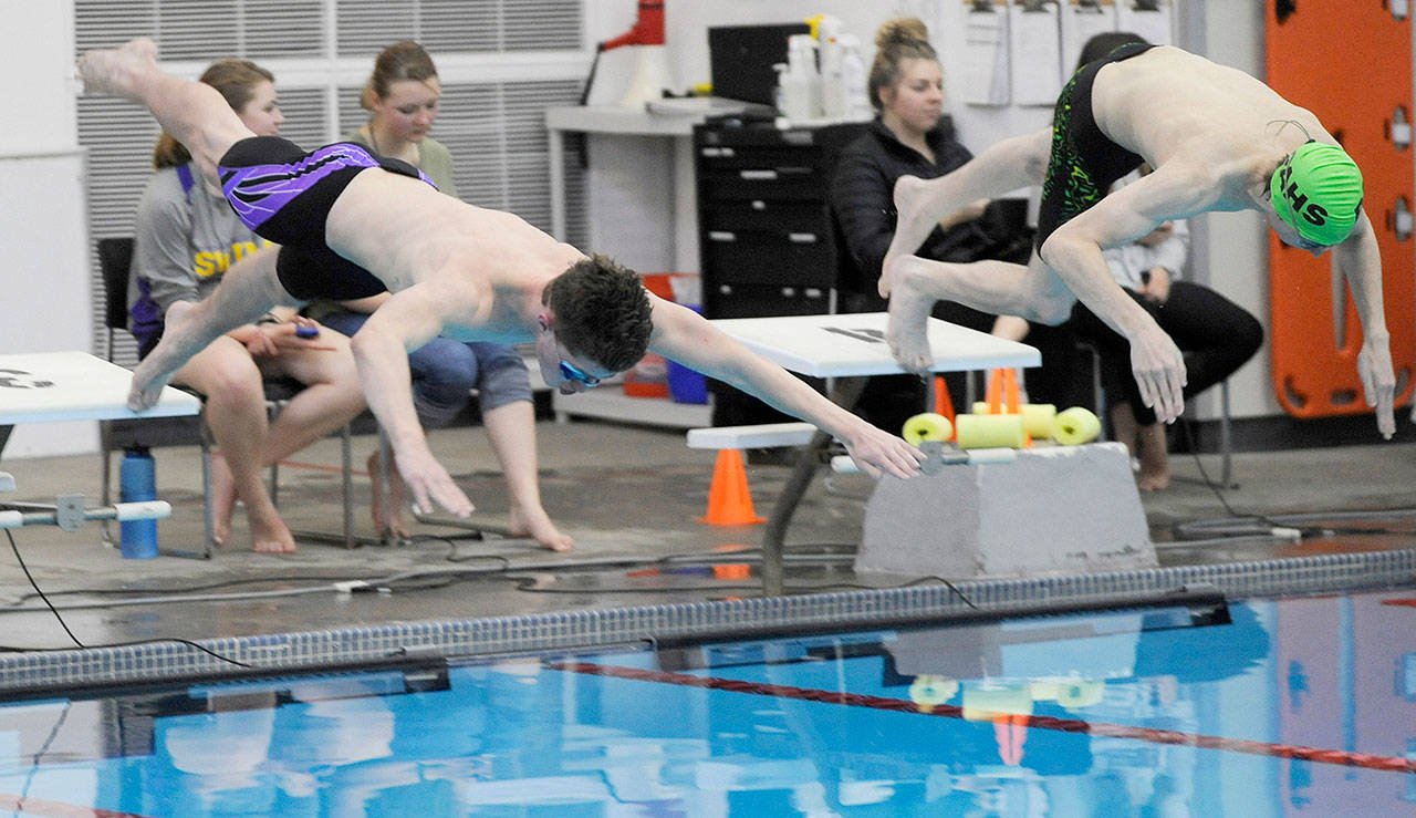 Boys swimming: Sequim swims past Port Angeles for season’s first win