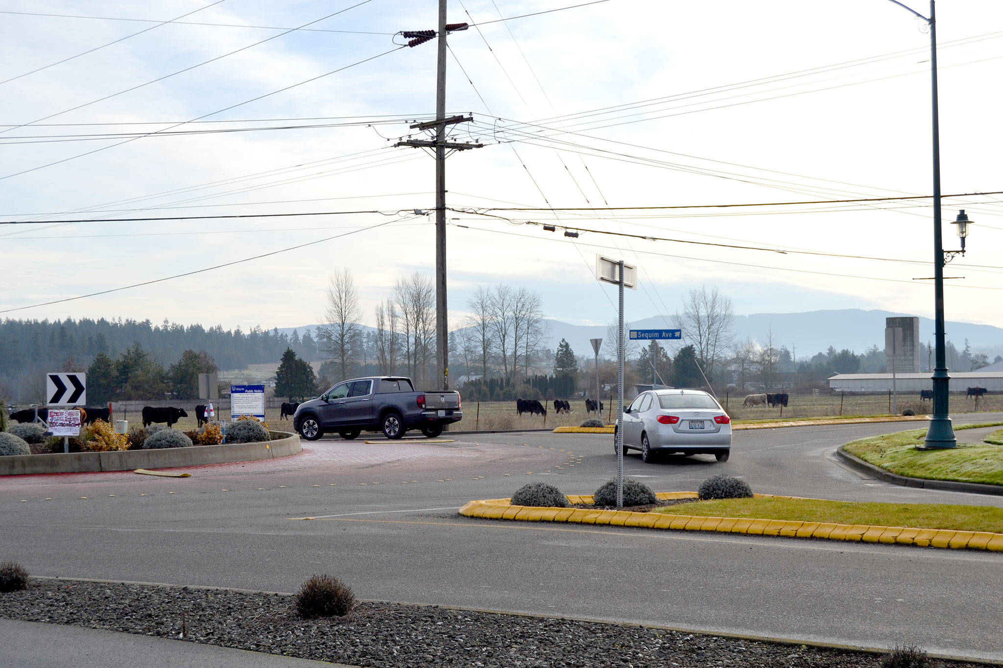 For now, a 38-acre parcel at the corner of Sequim Avenue and Port Williams Road remains designated a residential property. Sequim City Councilors voted for city staff to analyze eight possible neighborhood business options and if they are a good fit for those neighborhoods including the Sequim Avenue/Port Williams Road intersection. Sequim Gazette photo by Matthew Nash