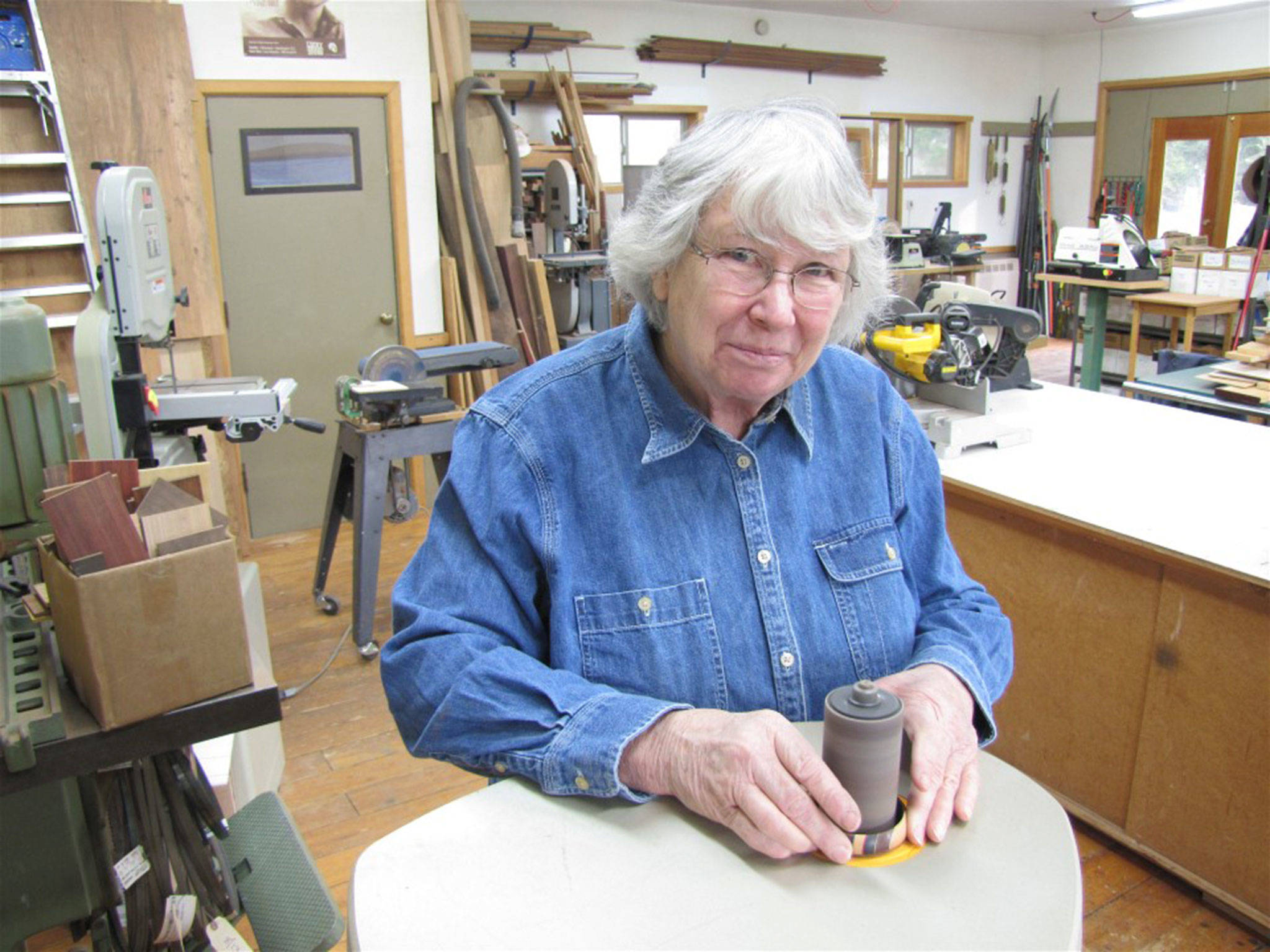 Sequim artist Martha Collins has been perfecting her woodworking skills for 40-plus years. She’ll speak about her career and technique at 9:30 a.m. Tuesday, Jan. 30, in Gardiner Community Center. Photo courtesy of Martha Collins