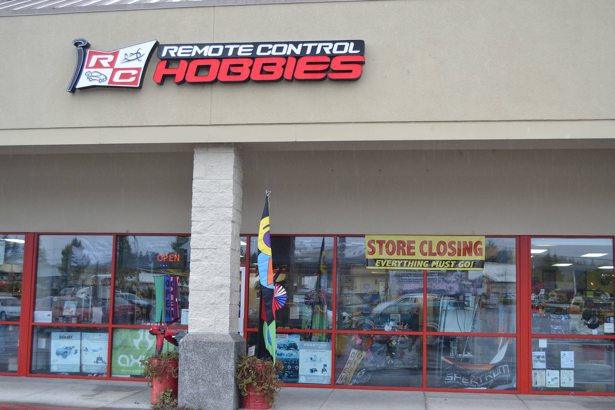 Remote Control Hobbies Sequim closes later this month after inventory and furnishings are sold. Store owner Tim Verdick said a decline in sales the past year led to the decision to close. Sequim Gazette photos by Matthew Nash