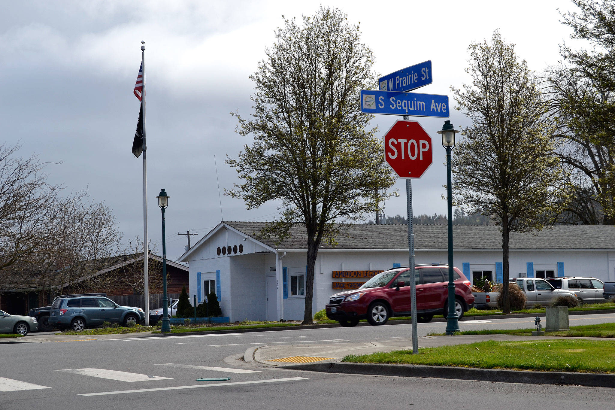 City of Sequim staff look to improve Prairie Street in the coming years to better connect possible industrial areas and to relieve congestion off Washington Street. One possibility could be a traffic signal at the South Sequim Avenue/Washington Street intersection to better control traffic flow, city staff said. Sequim Gazette photo by Matthew Nash
