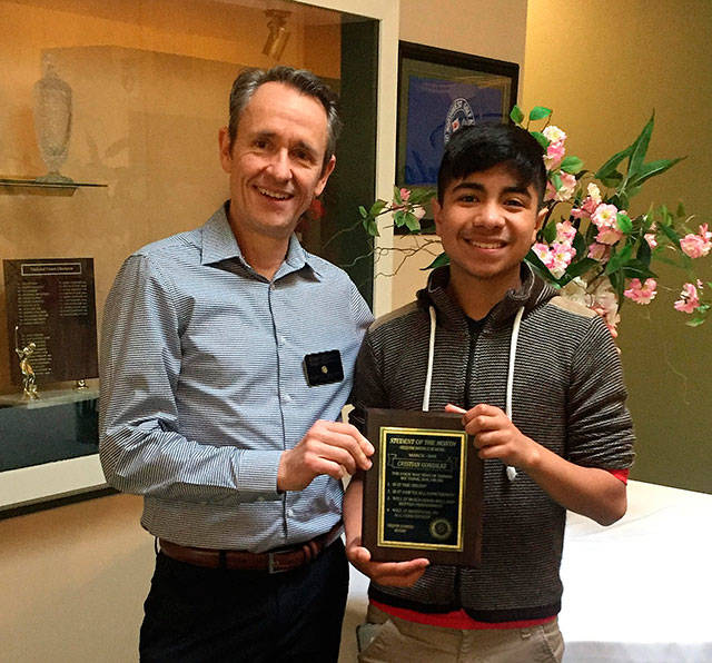 Milestone: Gonzalez is named Sequim Sunrise Rotary’s Student of the Month
