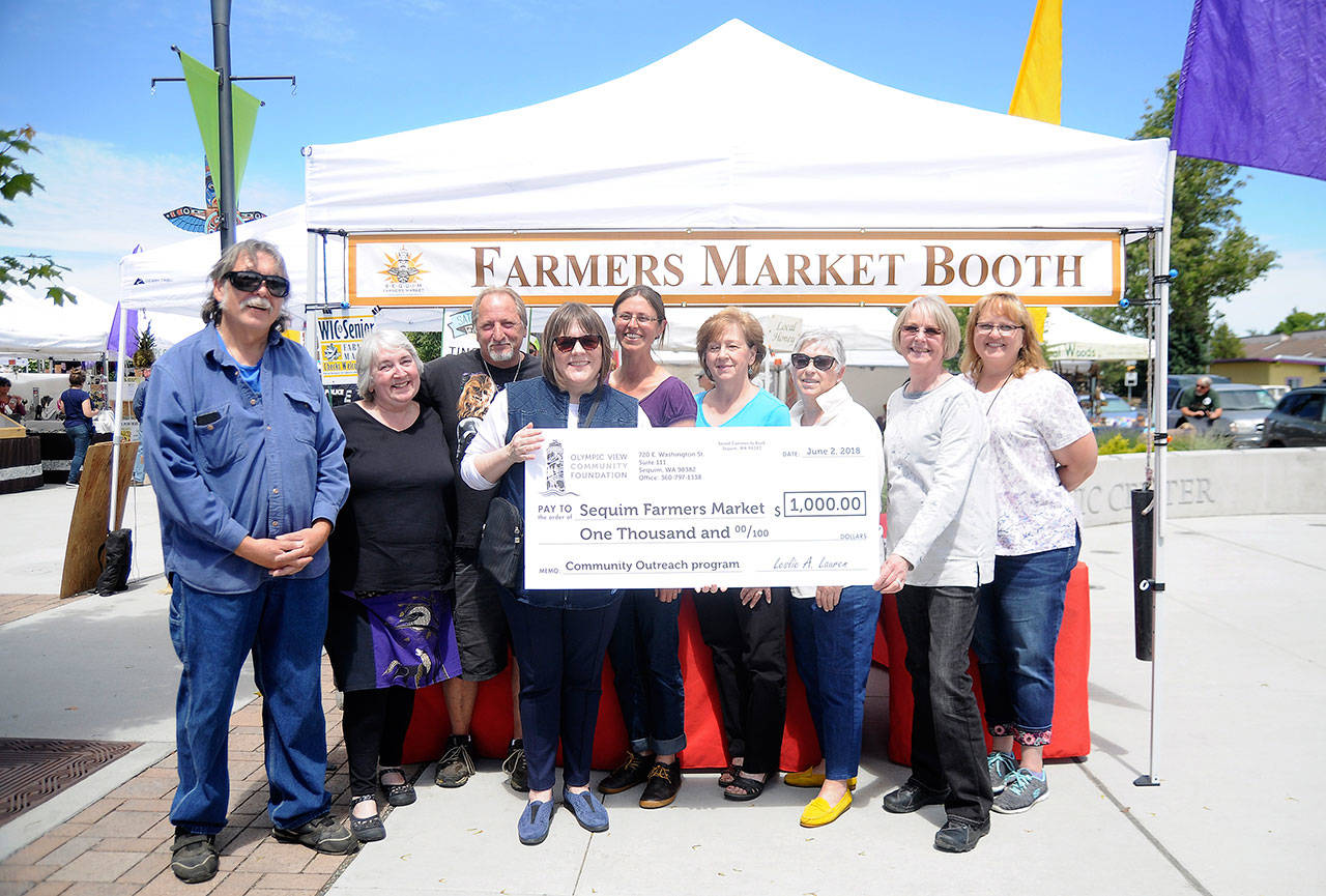 OVCF donation helps build community at Sequim Farmers Market