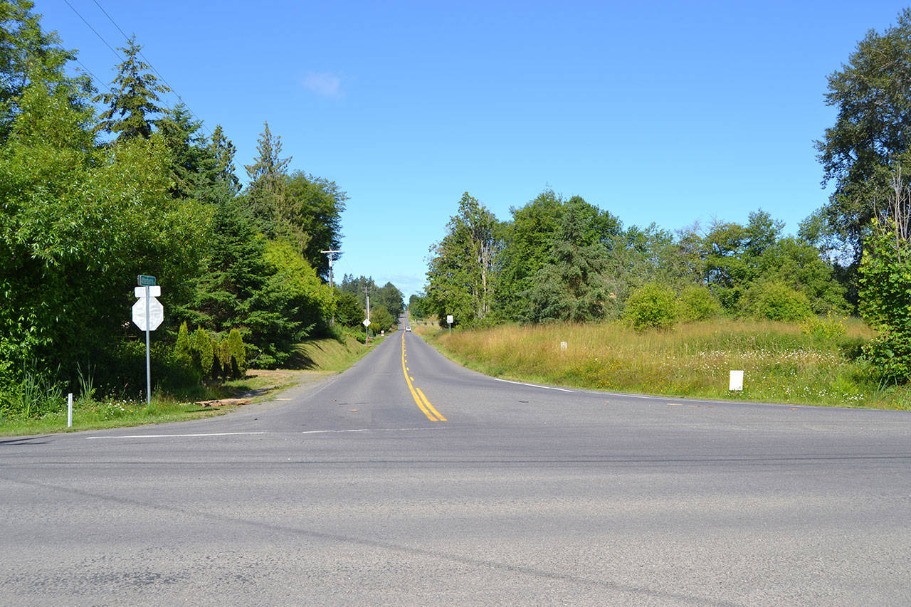 A proposed development of 66-manufactured homes in Carlsborg sits in waiting again after it was denied mostly due to undetermined distances for buffers from Matriotti Creek running on the west side of the property. Sequim Gazette photo by Matthew Nash