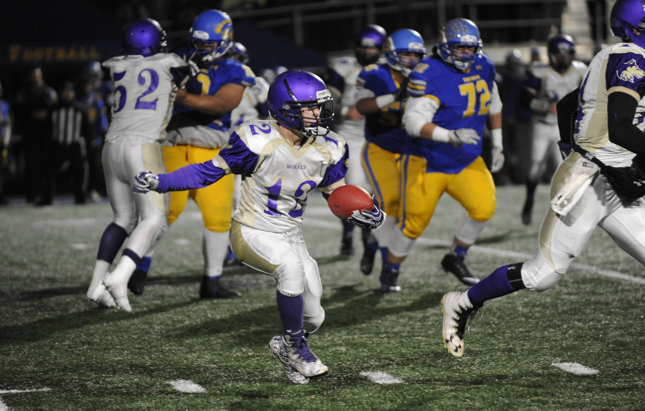 Kyler Rollness racked up 494 yards and four touchdowns as a junior in 2017. Sequim Gazette file photo by Michael Dashiell