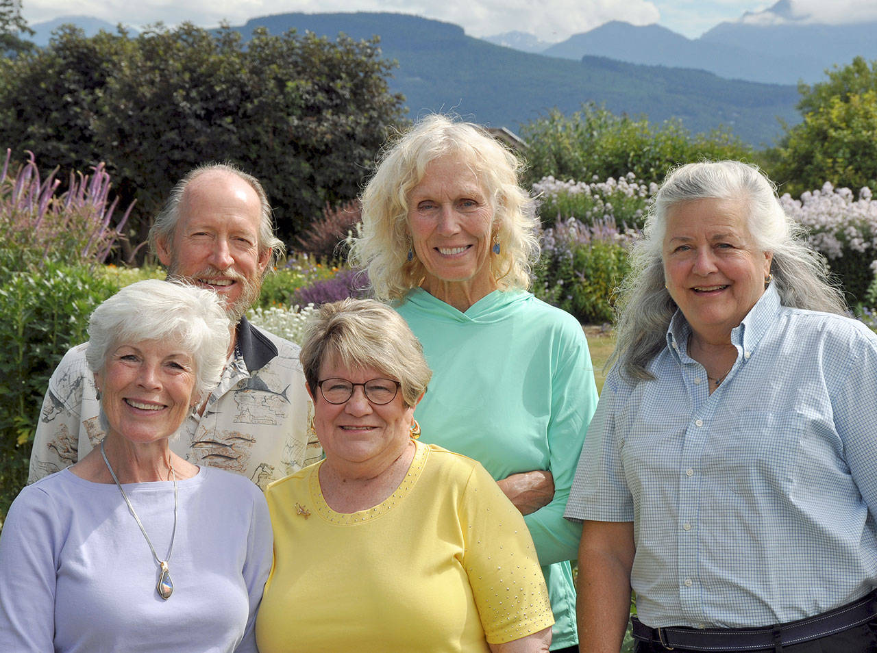 ARTfusion artists this year include (back row, from left) Dan LaChaussee, Jinx Bryant, Catherine Mix, with (from left) Paulette Hill and Tuttie Peetz. Submitted photo
