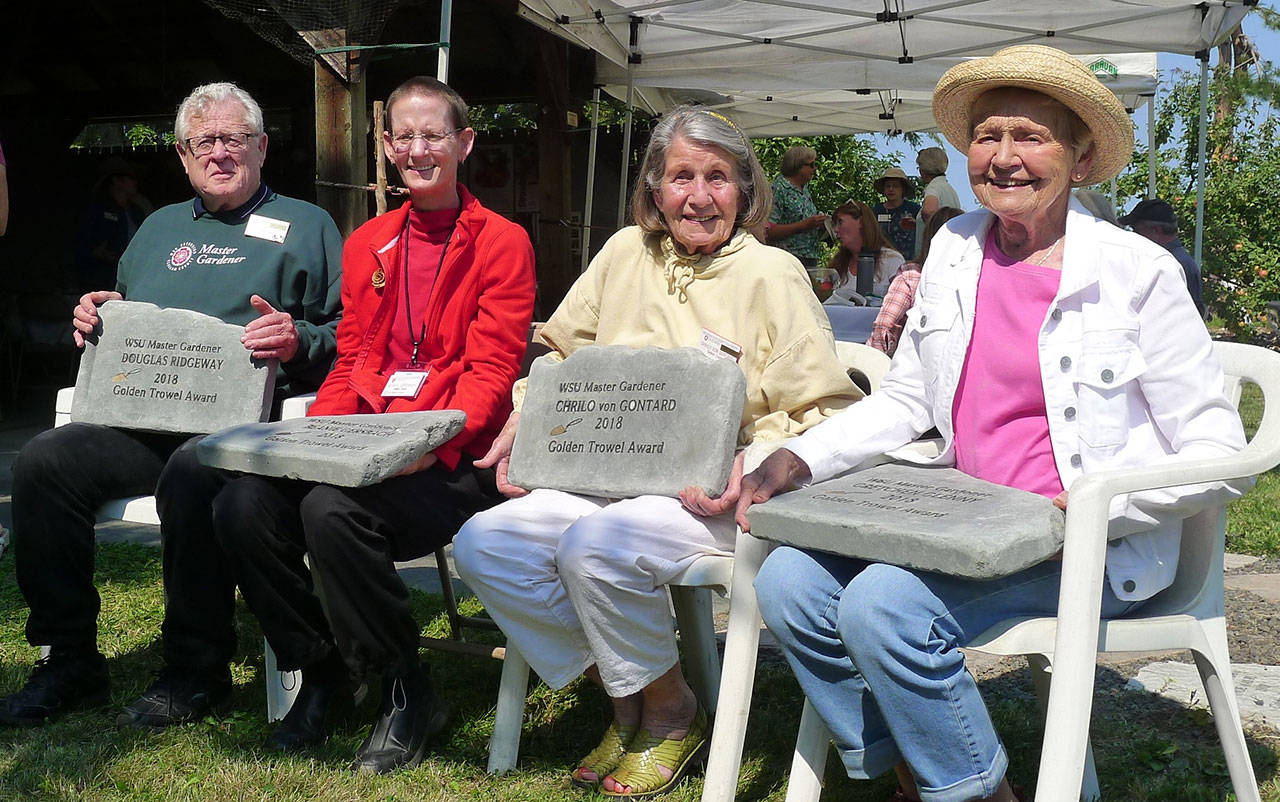 Milestone: Four Clallam County Master Gardeners earn Golden Trowel awards