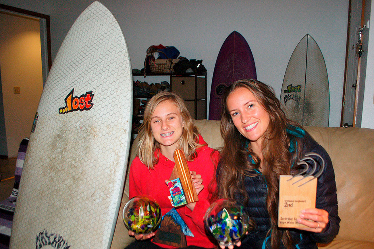 Sequim mother-daughter surfers share passion for sport